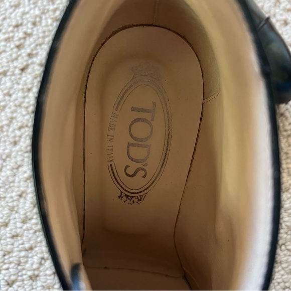 Tod’s Black Lace-up Ankle Booties - Size 37.5 - Picture 6 of 6